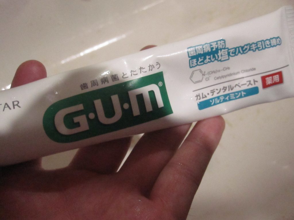 歯磨き粉のガム（G・U・M）ソルティミント塩味
