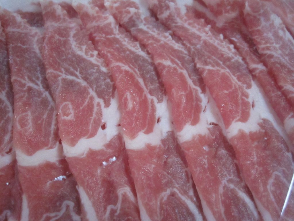 沖縄産豚あぐー肩ローススライスの肉パック