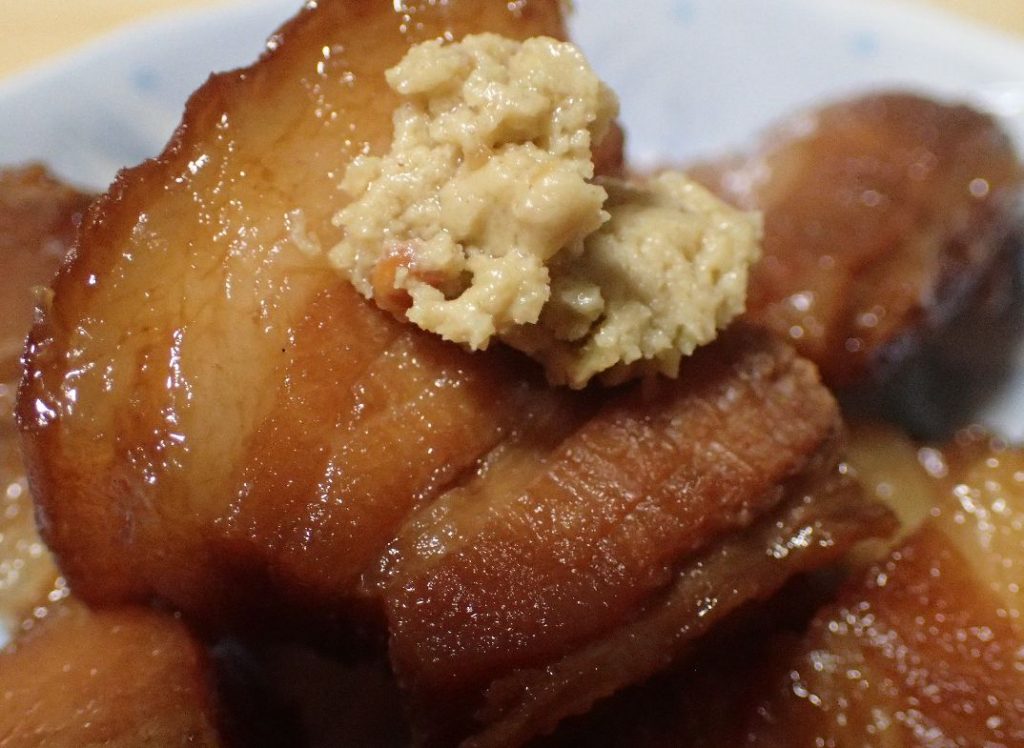 沖縄家庭料理、豚の三枚肉・角煮